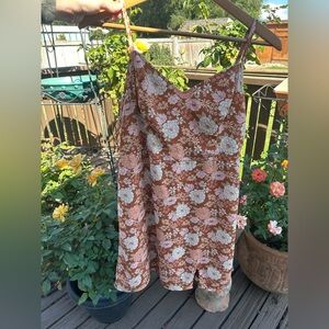 Hollister Orange and White Mini Dress